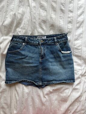 Garage Blue Denim Mini Skort